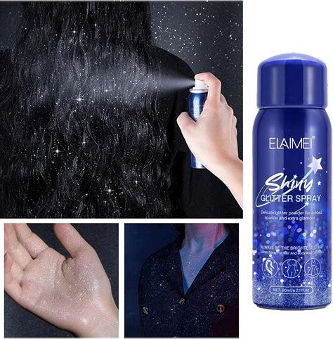 temporary glitter spray.